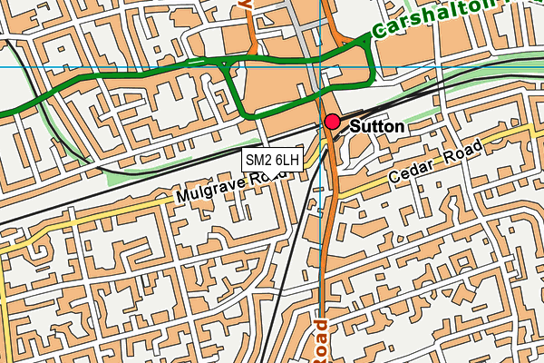 SM2 6LH map - OS VectorMap District (Ordnance Survey) SM2 6LH map - OS VectorMap District (Ordnance Survey)