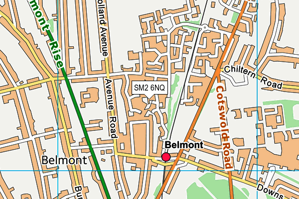 SM2 6NQ map - OS VectorMap District (Ordnance Survey) SM2 6NQ map - OS VectorMap District (Ordnance Survey)