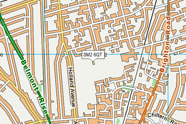 SM2 6QT map - OS VectorMap District (Ordnance Survey) SM2 6QT map - OS VectorMap District (Ordnance Survey)