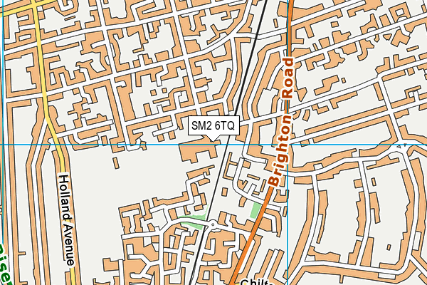 SM2 6TQ map - OS VectorMap District (Ordnance Survey) SM2 6TQ map - OS VectorMap District (Ordnance Survey)