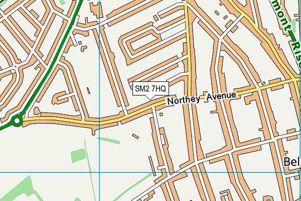 SM2 7HQ map - OS VectorMap District (Ordnance Survey) SM2 7HQ map - OS VectorMap District (Ordnance Survey)