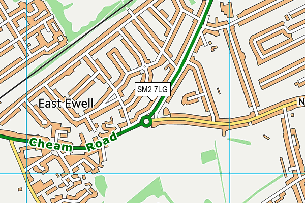 SM2 7LG map - OS VectorMap District (Ordnance Survey) SM2 7LG map - OS VectorMap District (Ordnance Survey)