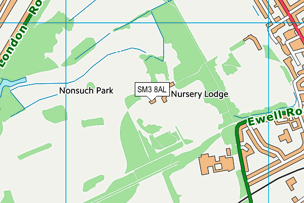 SM3 8AL map - OS VectorMap District (Ordnance Survey) SM3 8AL map - OS VectorMap District (Ordnance Survey)