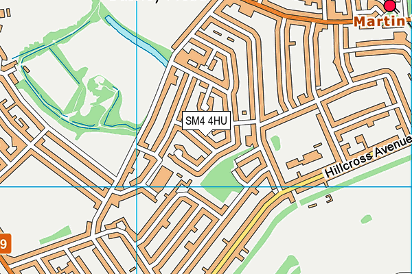 SM4 4HU map - OS VectorMap District (Ordnance Survey) SM4 4HU map - OS VectorMap District (Ordnance Survey)