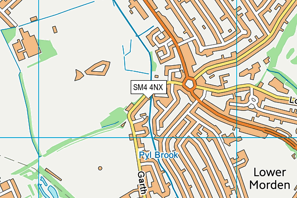 SM4 4NX map - OS VectorMap District (Ordnance Survey) SM4 4NX map - OS VectorMap District (Ordnance Survey)