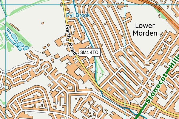 SM4 4TQ map - OS VectorMap District (Ordnance Survey) SM4 4TQ map - OS VectorMap District (Ordnance Survey)