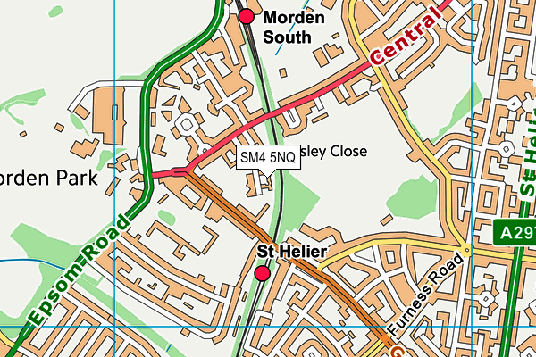 SM4 5NQ map - OS VectorMap District (Ordnance Survey) SM4 5NQ map - OS VectorMap District (Ordnance Survey)