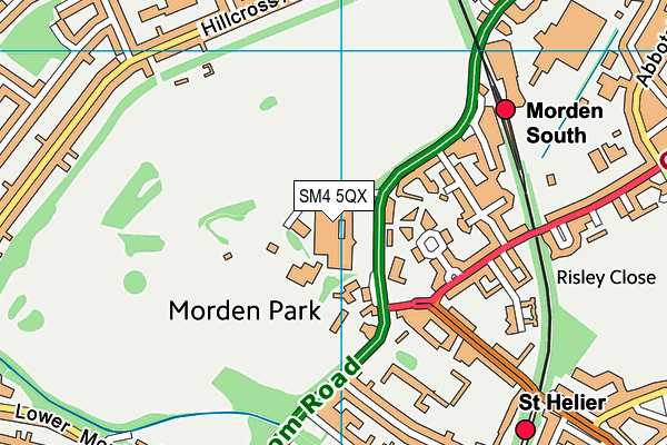 SM4 5QX map - OS VectorMap District (Ordnance Survey) SM4 5QX map - OS VectorMap District (Ordnance Survey)