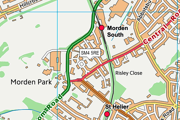 SM4 5RE map - OS VectorMap District (Ordnance Survey) SM4 5RE map - OS VectorMap District (Ordnance Survey)