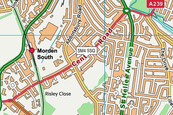 SM4 5SQ map - OS VectorMap District (Ordnance Survey) SM4 5SQ map - OS VectorMap District (Ordnance Survey)