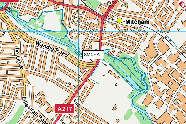 SM4 6AL map - OS VectorMap District (Ordnance Survey) SM4 6AL map - OS VectorMap District (Ordnance Survey)