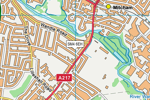 SM4 6EH map - OS VectorMap District (Ordnance Survey) SM4 6EH map - OS VectorMap District (Ordnance Survey)