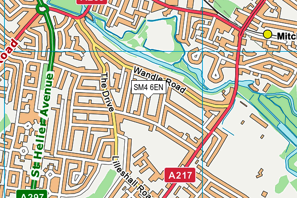 SM4 6EN map - OS VectorMap District (Ordnance Survey) SM4 6EN map - OS VectorMap District (Ordnance Survey)