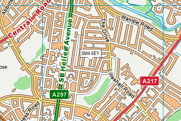 SM4 6EY map - OS VectorMap District (Ordnance Survey) SM4 6EY map - OS VectorMap District (Ordnance Survey)