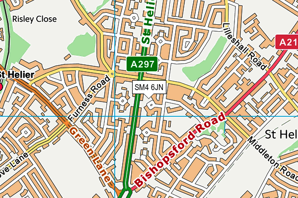 SM4 6JN map - OS VectorMap District (Ordnance Survey) SM4 6JN map - OS VectorMap District (Ordnance Survey)