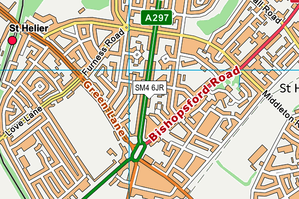 SM4 6JR map - OS VectorMap District (Ordnance Survey) SM4 6JR map - OS VectorMap District (Ordnance Survey)