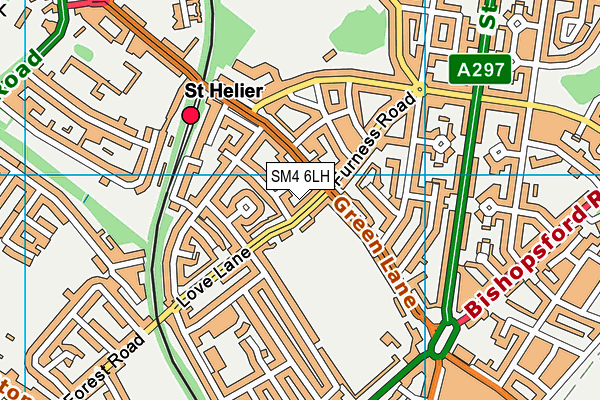 SM4 6LH map - OS VectorMap District (Ordnance Survey) SM4 6LH map - OS VectorMap District (Ordnance Survey)