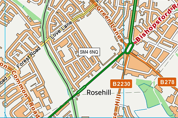 SM4 6NQ map - OS VectorMap District (Ordnance Survey) SM4 6NQ map - OS VectorMap District (Ordnance Survey)