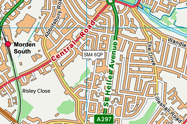 SM4 6QP map - OS VectorMap District (Ordnance Survey) SM4 6QP map - OS VectorMap District (Ordnance Survey)