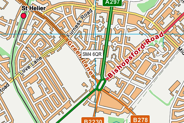 SM4 6QR map - OS VectorMap District (Ordnance Survey) SM4 6QR map - OS VectorMap District (Ordnance Survey)