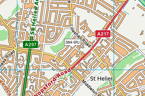 SM4 6RJ map - OS VectorMap District (Ordnance Survey) SM4 6RJ map - OS VectorMap District (Ordnance Survey)