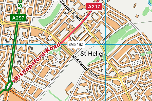 SM5 1BZ map - OS VectorMap District (Ordnance Survey) SM5 1BZ map - OS VectorMap District (Ordnance Survey)