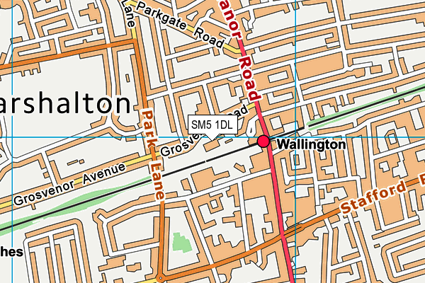 SM5 1DL map - OS VectorMap District (Ordnance Survey) SM5 1DL map - OS VectorMap District (Ordnance Survey)