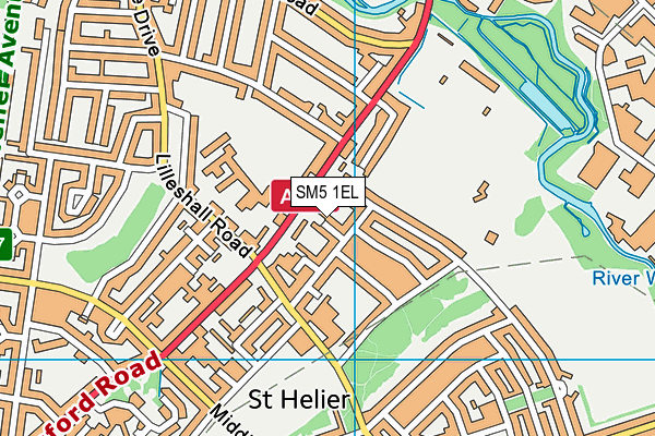 SM5 1EL map - OS VectorMap District (Ordnance Survey) SM5 1EL map - OS VectorMap District (Ordnance Survey)