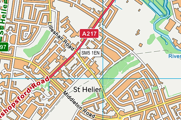 SM5 1EN map - OS VectorMap District (Ordnance Survey) SM5 1EN map - OS VectorMap District (Ordnance Survey)