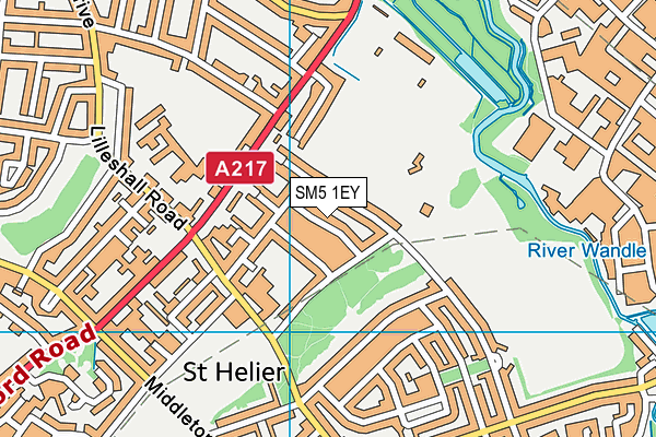 SM5 1EY map - OS VectorMap District (Ordnance Survey) SM5 1EY map - OS VectorMap District (Ordnance Survey)