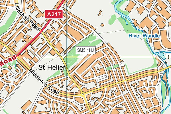 SM5 1HJ map - OS VectorMap District (Ordnance Survey) SM5 1HJ map - OS VectorMap District (Ordnance Survey)