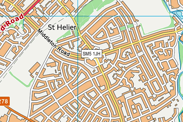 SM5 1JH map - OS VectorMap District (Ordnance Survey) SM5 1JH map - OS VectorMap District (Ordnance Survey)