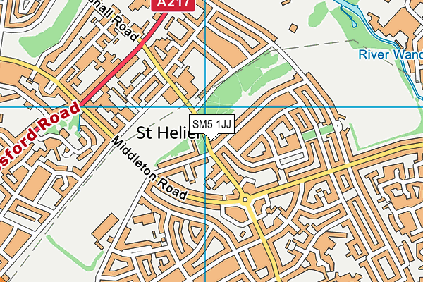 SM5 1JJ map - OS VectorMap District (Ordnance Survey) SM5 1JJ map - OS VectorMap District (Ordnance Survey)