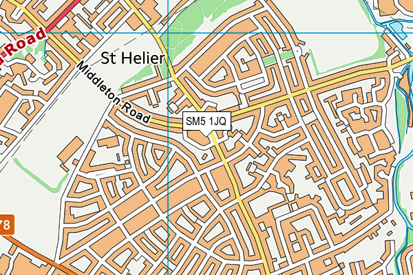 SM5 1JQ map - OS VectorMap District (Ordnance Survey) SM5 1JQ map - OS VectorMap District (Ordnance Survey)