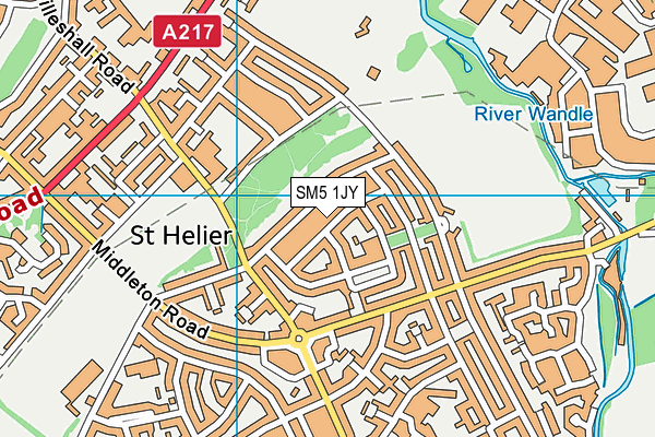 SM5 1JY map - OS VectorMap District (Ordnance Survey) SM5 1JY map - OS VectorMap District (Ordnance Survey)