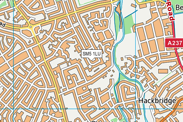 SM5 1LU map - OS VectorMap District (Ordnance Survey) SM5 1LU map - OS VectorMap District (Ordnance Survey)