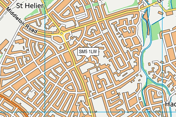 SM5 1LW map - OS VectorMap District (Ordnance Survey) SM5 1LW map - OS VectorMap District (Ordnance Survey)