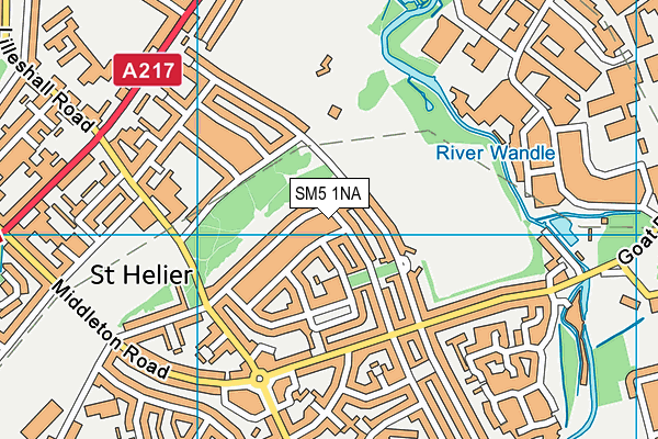 SM5 1NA map - OS VectorMap District (Ordnance Survey) SM5 1NA map - OS VectorMap District (Ordnance Survey)