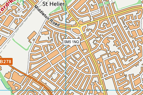 SM5 1NQ map - OS VectorMap District (Ordnance Survey) SM5 1NQ map - OS VectorMap District (Ordnance Survey)