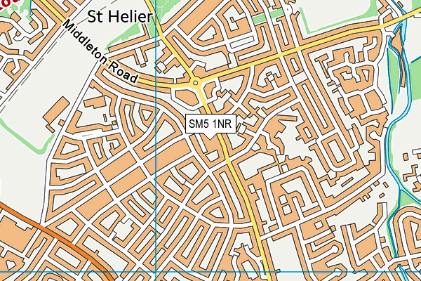 SM5 1NR map - OS VectorMap District (Ordnance Survey) SM5 1NR map - OS VectorMap District (Ordnance Survey)