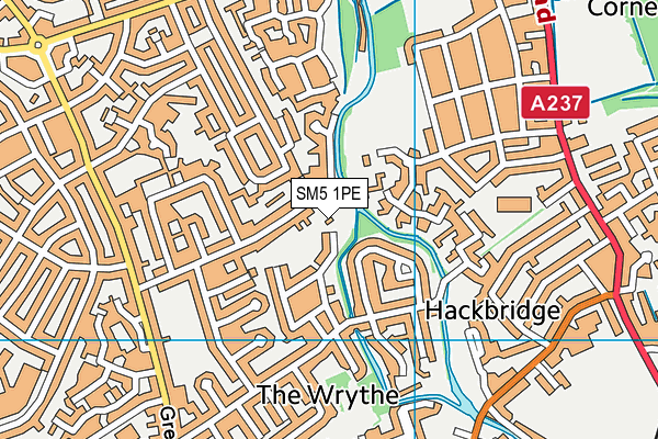 SM5 1PE map - OS VectorMap District (Ordnance Survey) SM5 1PE map - OS VectorMap District (Ordnance Survey)
