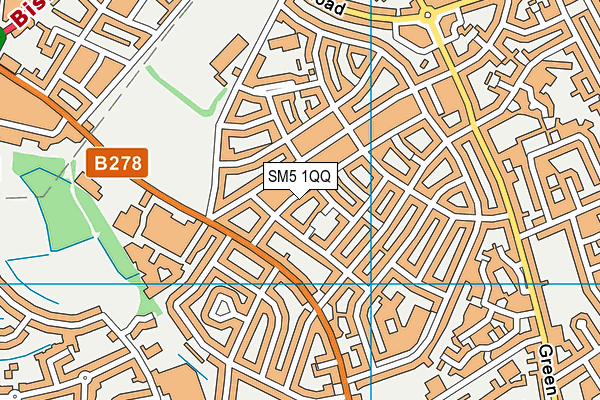 SM5 1QQ map - OS VectorMap District (Ordnance Survey) SM5 1QQ map - OS VectorMap District (Ordnance Survey)