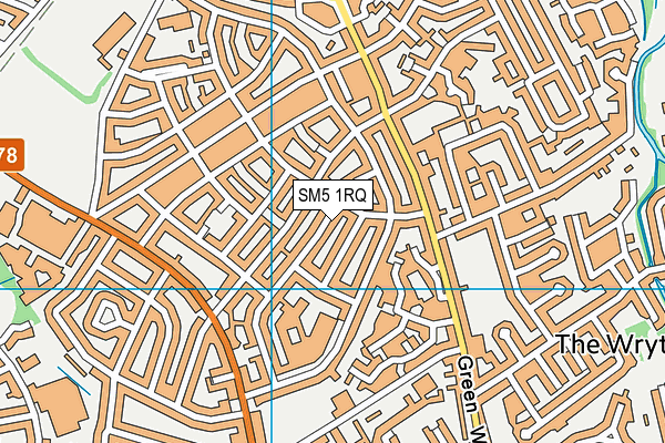 SM5 1RQ map - OS VectorMap District (Ordnance Survey) SM5 1RQ map - OS VectorMap District (Ordnance Survey)