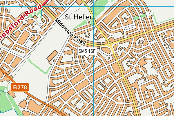 SM5 1SF map - OS VectorMap District (Ordnance Survey) SM5 1SF map - OS VectorMap District (Ordnance Survey)