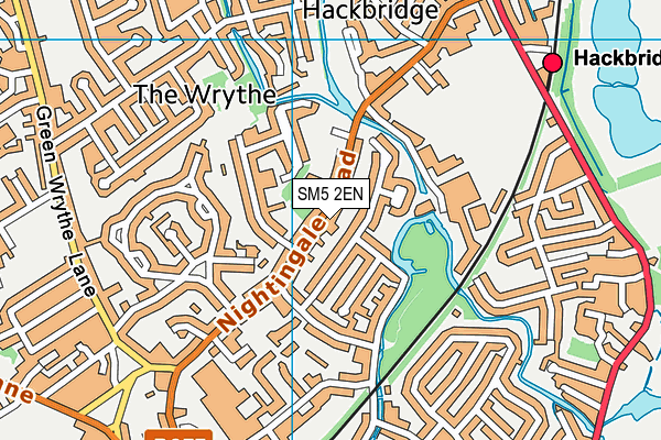 SM5 2EN map - OS VectorMap District (Ordnance Survey) SM5 2EN map - OS VectorMap District (Ordnance Survey)