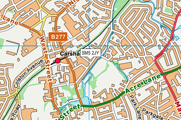 SM5 2JY map - OS VectorMap District (Ordnance Survey) SM5 2JY map - OS VectorMap District (Ordnance Survey)