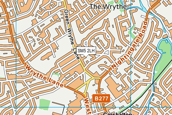 SM5 2LH map - OS VectorMap District (Ordnance Survey) SM5 2LH map - OS VectorMap District (Ordnance Survey)