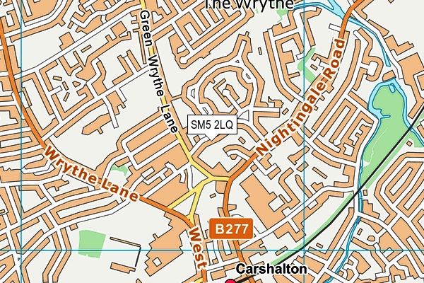 SM5 2LQ map - OS VectorMap District (Ordnance Survey) SM5 2LQ map - OS VectorMap District (Ordnance Survey)