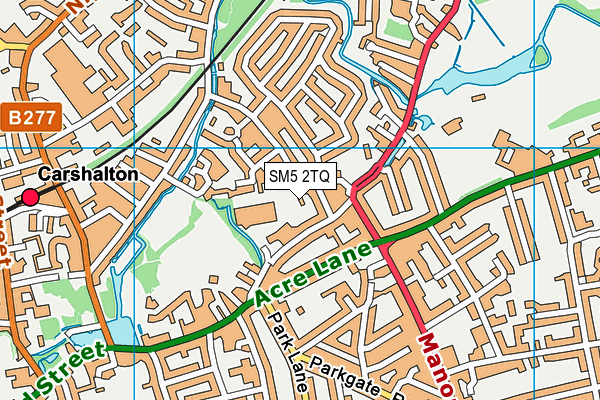SM5 2TQ map - OS VectorMap District (Ordnance Survey) SM5 2TQ map - OS VectorMap District (Ordnance Survey)