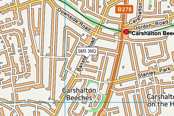 SM5 3NQ map - OS VectorMap District (Ordnance Survey) SM5 3NQ map - OS VectorMap District (Ordnance Survey)